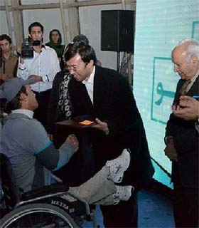 درخشش یک ورزشکار معلول افغانستان در تهران