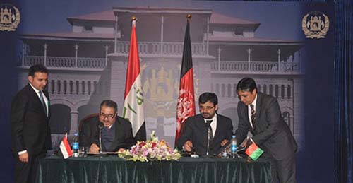 افغانستان و عراق تفاهمنامه همکاری امضا نمودند