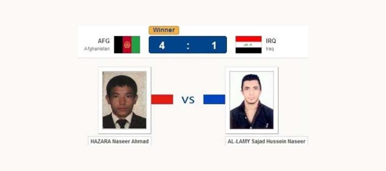 پیروزی افغانستان در مقابل عراق در مسابقات  موی تای قهرمانی آسیا