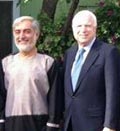 جان مک‌کین با نامزدان انتخابات ریاست جمهوری افغانستان دیدار کرد
