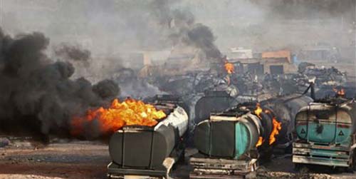 طالبان مسئولیت حمله بر تانکرهای تیل را به عهده گرفتند