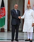 اشرف غنی در هند:  افغانستان سال سختی پیش رو دارد