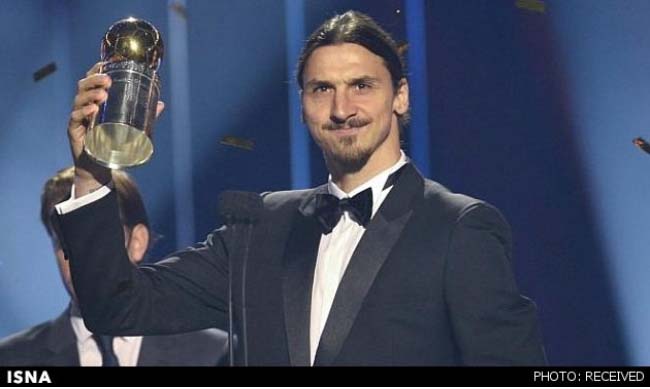 ابراهیموویچ بهترین فوتبالیست‌ سال سویدن شد 