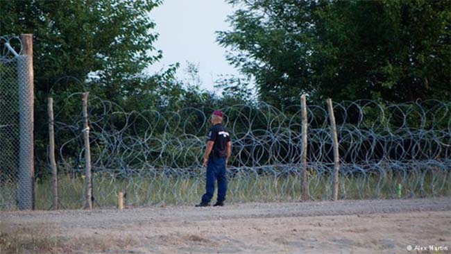 هنگری مرز خود با صربستان را با سیم خاردار بست