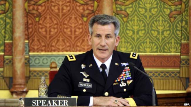 نیکلسون: وضعیت امنیتی افغانستان رو به وخامت است