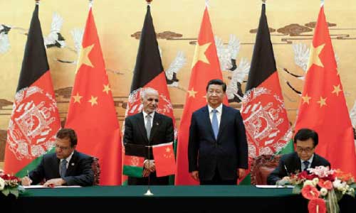 همکاری به موقع افغانستان و چین <br>در ایجاد سرنوشت مشترک شان