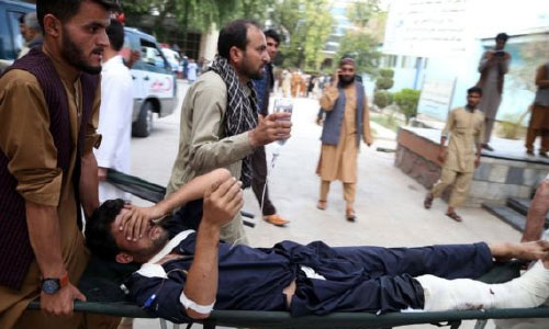در حمله انتحاری بر یک گردهمایی انتخاباتی 14 تن کشته و بیش از 40 تن زخمی شدند 
