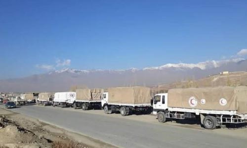  جمعیت هلال احمر برای یک هزار خانواده بیجاشده در جنگ غزنی کمک فرستاد
