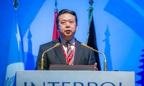 چین: رئیس پیشین انترپل  به اتهام رشوه‌خواری دستگیر شده است