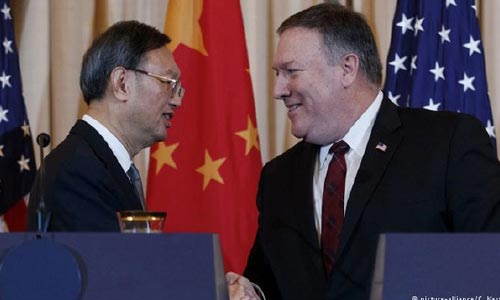 درخواست همکاری پومپئو از چین در مقابله با ایران