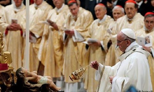 تأکید پاپ بر ساده‌زیستی و دوری از تجمل  در سخنرانی  شب کریسمس