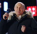 پوتین در نطق پیروزی روس‌ها را به وحدت فراخواند
