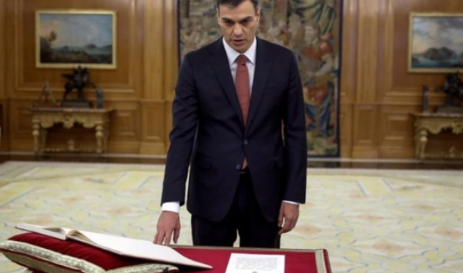 پدرو سانچز به عنوان نخست‌وزیر جدید اسپانیا قسم یاد کرد 