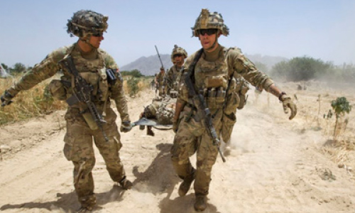 انفجار ماین جاسازی‌ شده  بر کاروان نیروهای خارجی در قندهار