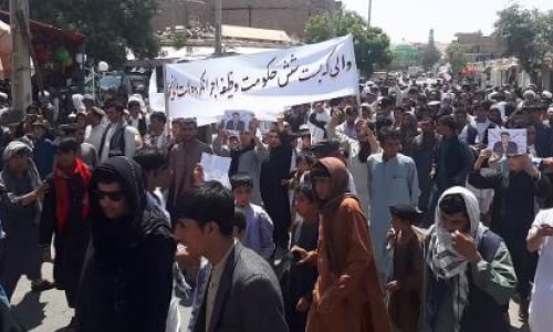 باشند‌گان بادغیس در اعتراض به افزایش ناامنی‌ها تظاهرات کردند 