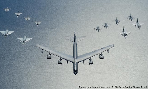 آمریکا شش بمب‌افکن ب۵۲ به اقیانوس هند فرستاد