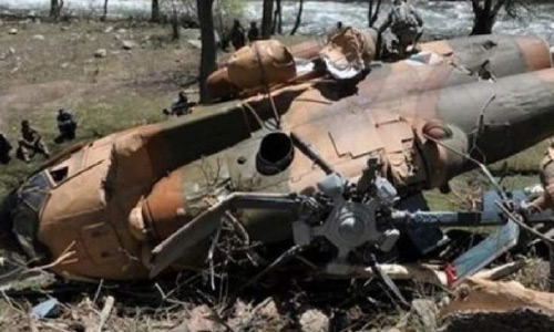 دو خلبان  در اثر سقوط یک هلیکوپتر نیروهای امنیتی در فراه کشته شدند