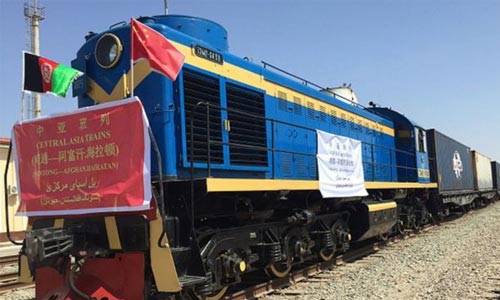کالاهای تجاری افغانستان از طریق راه آهن به چین صادر می‌شود 