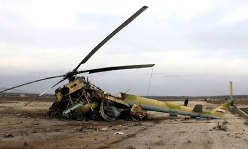 نشست اضطراری یک هلی‌کوپتر نظامی در هلمند