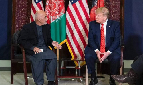 اشرف غنی و ترامپ: اگر طالبان صلح می‌خواهند، آتش‌بس کنند