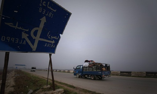 بزرگراه ۴۵۰ کیلومتری دمشق-حلب پس از ۸ سال بار دیگر باز شد