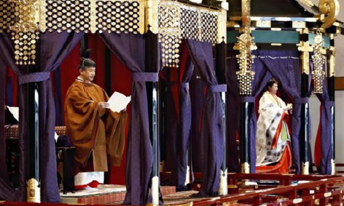 رئیس جمهور در مراسم  تاج‌گذاری امپراطور جدید جاپان شرکت کرد