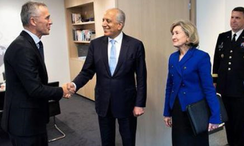 دور تازه سفرهای خلیل‌زاد؛  نماینده ویژه امریکا با سرمنشی ناتو دیدار کرد