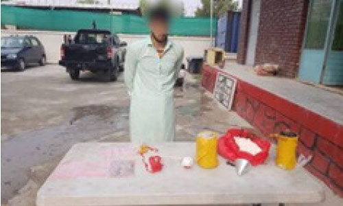 پولیس کابل یک تروریست را در حین ماین گذاری بازداشت کرد