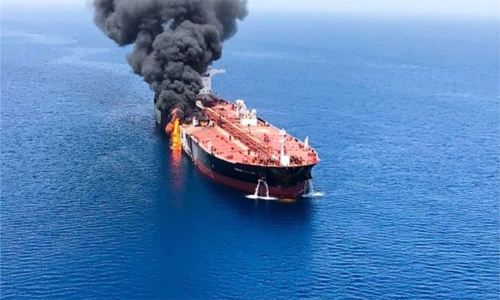 حمله به نفتکش‌ها؛  آمریکا عکس‌های جدیدی علیه ایران منتشر کرد