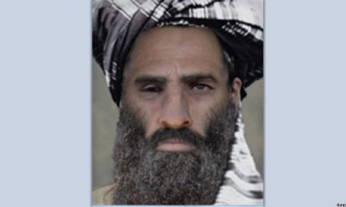 رهبر فراری طالبان  که چند گام دورتر از پایگاه ایالات متحده  زندگی می کرد