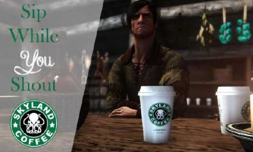 لیوان قهوه معروف بازی تاج و تخت در Skyrim شبیه‌سازی شده است