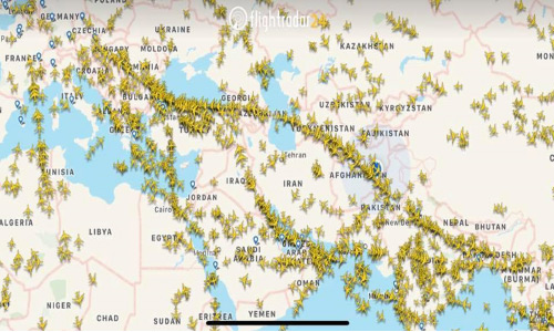 تنش در منطقه باعث افزایش 25 درصدی پروازهای عبوری از فضای افغانستان شد
