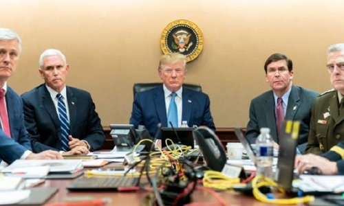 نیویورک تایمز: ترامپ فیلم لحظه عملیات بر مخفیگاه ابوبکر بغدادی را ندیده است