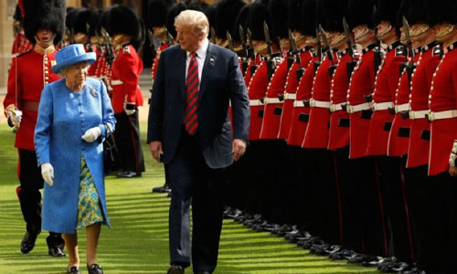 ترامپ با دعوت ملکه بریتانیا  در سفری رسمی به این کشور می‌رود