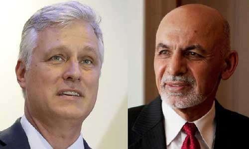 اشرف غنی و رابرت اوبراین روی آتش‌بس و رهایی زندانیان صحبت کردند