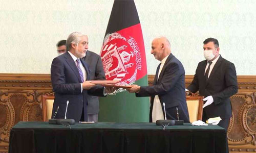 استقبال امریکا از امضای توافق‌نامه سیاسی بین رئیس جمهور غنی و عبدالله عبدالله 