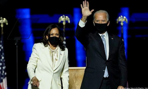 بایدن و معاونش کاملا هریس شخصیت‌های  سال 