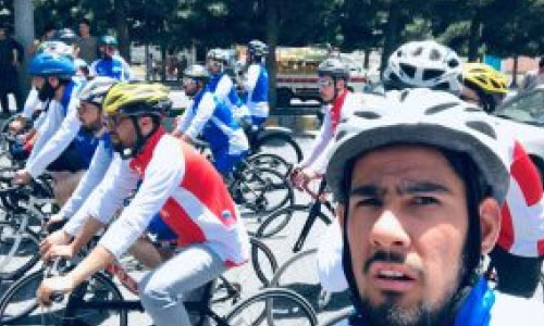 برگزاری نخستین مسابقات بایسکیل سواری  میان خبرنگاران ورزشی در شهر کابل