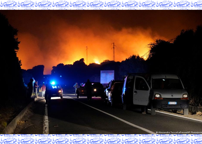 بیشتر از ۸۰۰ آتش سوزی در ایتالیا خسارت زیادی به وجود آورده است 