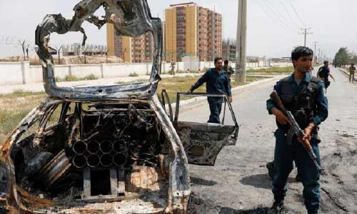 همزمان با برگزاری جشن استقلال؛  مخالفان ۱۴راکت به کابل شلیک کردند 