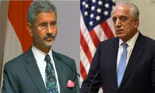 گفتگوی خلیل‌زاد و وزیر خارجه هند در مورد روند صلح افغانستان