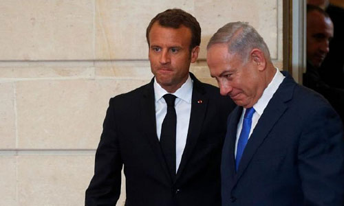 ماکرون از نتانیاهو خواست تا از الحاق کرانه ‌باختری صرف‌نظر کند