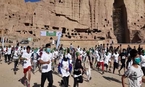 برگزاری ششمین ماراتُن افغانستان در بامیان؛ ورزش ‌کاران پیام صلح دادند