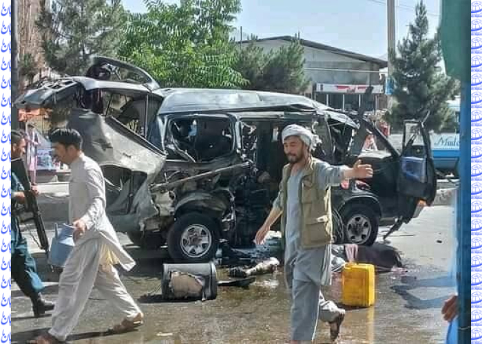 دو موتر مسافربری در غرب کابل مورد حمله قرار گرفت 