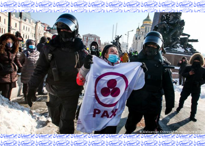 روسیه باردیگر صحنه زورآزمایی پوتین و طرفداران ناوالنی شد