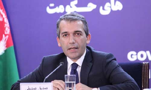 صديقى: رئيس جمهور غنى هرگز در مقابل  گفتگوهاى صلح  قرار نگرفته است