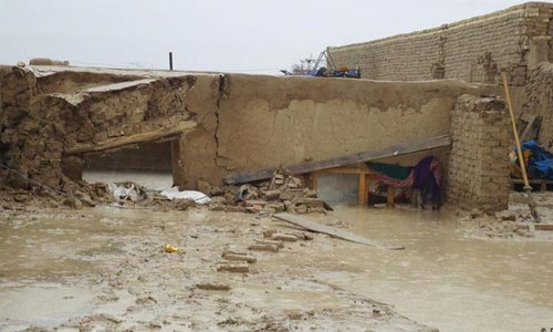 سیل در بدخشان بیش از ۱۰۰ خانه را تخریب کرد