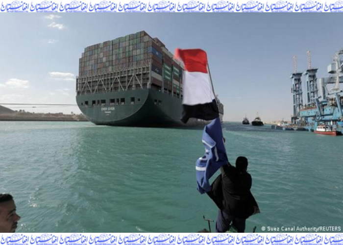 مسئولان کانال سویس کشتی اور گیون را موقتا توقیف کردند