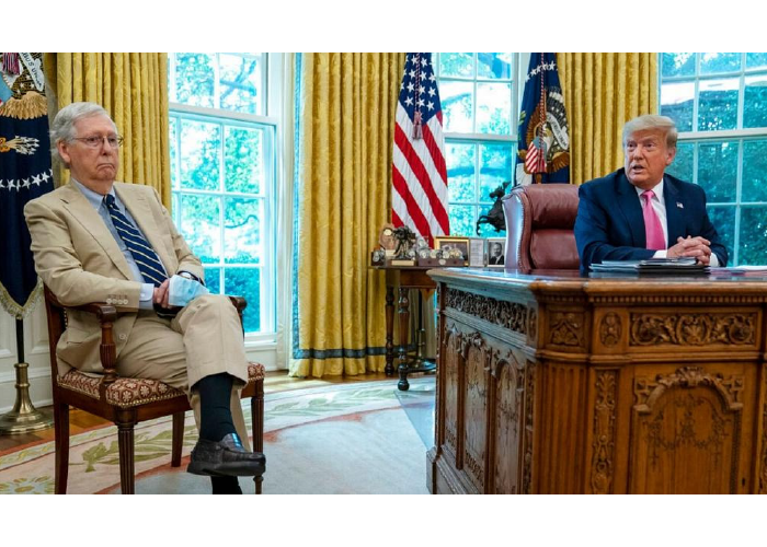 انتقاد ترامپ از رهبر جمهوریخواهان در سنا:  برای تسلیم شدن زود است