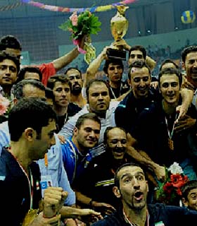 ایران با شکست چین قهرمان والیبال آسیا شد
